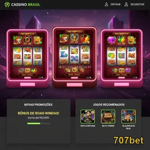 Ilustração de Explore as Diversas Ofertas no 707bet para Slots e Mais
